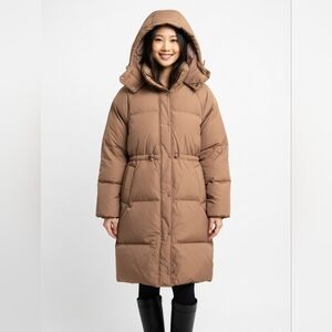 Water-Resistant Quilted Long Puffer Jacket from Old Navy.